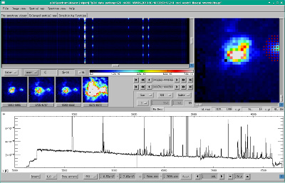 The spectrum viewer of p3d - VIMOS, 1256×808px²